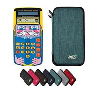 TI-Little Professor con Funda Protectora WYNGS Turquesa - Entrenador Interactivo de Cálculo - Paquete Básico