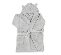 Ti TIN | Albornoz Infantil para Niño o Niña con Capucha y Bolsillos Laterales | Muy Suave y Absorbente | Rizo de Toalla 100% Algodón | Talla 6 años | Color Gris