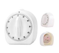 Tianeri Temporizador mecánico visual, cuenta regresiva de 60 minutos con alarma fuerte, temporizador de cuerda sin baterías, para el hogar, escuela, aula, cocina, estudio, trabajo, aprendizaje