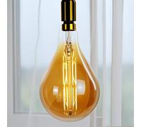 TIANFAN Bombillas LED antiguas, bombilla decorativa gigante de 8 W, base regulable E27, 220/240 V, 600 lúmenes, súper amarillo cálido A165