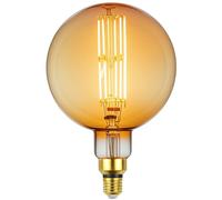 TIANFAN Bombillas LED antiguas, bombilla decorativa gigante de 8 W, base regulable E27, 220/240 V, 600 lúmenes, súper amarillo cálido (G200)