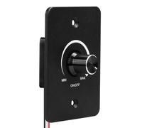 Tiardey Interruptor regulador de Intensidad de 12 V, atenuación del 0% al 100%, regulador de Intensidad PWM de Aluminio y Metal para autocaravanas, automóviles remolques y caravanas, sin Ruido