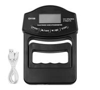 Tiardey Medidor de Fuerza de Agarre de 396 Libras, dinamómetro Digital de Mano, medidor de Fuerza de Agarre, Recargable por USB, Pantalla LCD Brillante, dinamómetro de Mano
