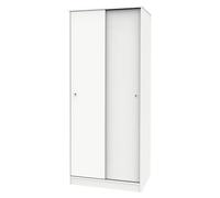 Tibet Armario de puertas correderas (L x An x Al: 50 x 74 x 180 cm, Blanco)