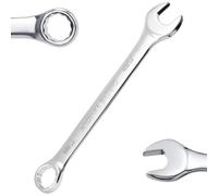 TIBOO DAY Llave combinada de acero Cr-V de 12 mm, métrica | 15° en ángulo en el lado del anillo, llave de boca de 12 cantos para aplicaciones automotrices, de construcción y mecánicas
