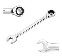 TIBOO DAY Llave de carraca combinada de 20 mm, CR-V 72 dientes | Ángulo de giro pequeño de 5°, llave de combinación de 12 cantos Movimiento preciso para espacios de trabajo estrechos