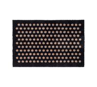 tica copenhagen Felpudo Dot Black-sand. 40x60 cm