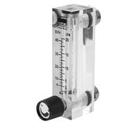 Ticfox Probador de Medidor de Flujo de Gas, Medidor de flujo de gas LZM-6T tipo panel 2-20 LPM/4-40 SCFH Latón hembra BSP 1/4" Regulador de Gas con Válvula de Control para Oxígeno Aire Gas