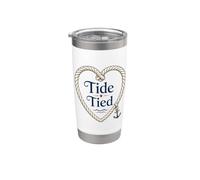 Tide Tied Sailorcore Ocean Lifestyle Fishermencore Vaso térmico de acero inoxidable de doble pared