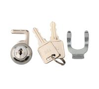 Tidevib Cerradura de leva para caja registradora, caja registradora, armario de metal, caja de vuelo - Aleación de zinc con clip rápido, diseño de codificación segura (plata, 32 x 19,5 mm y 25,7 x 22