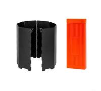 Tidevib Estufa de camping de aluminio, diseño eficiente de flujo de aire con caja de almacenamiento para senderismo