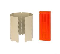 Tidevib Estufa de camping de aluminio, diseño eficiente de flujo de aire con caja de almacenamiento para senderismo