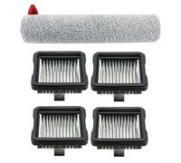 Tidevib Filtros HEPA y rodillos de cepillo de microfibra para limpiadores de suelos MIDEA S60 S60 Pro Ultra, para accesorios esenciales de repuesto para limpieza profunda (5 piezas)