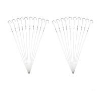 Tidevib Para pinchos de barbacoa al aire libre con asas de gancho para asar de forma segura los mariscos y más