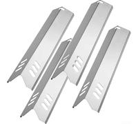Tidevib Protector térmico de acero inoxidable de 41 cm x 10 cm, 4 unidades para Outback para Saturn para uniflame Gas BBQ Burner Cover Flame Distributor Piezas de repuesto (XH00123)
