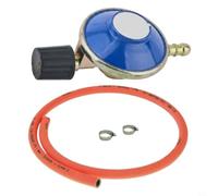 Tidevib Regulador de gas de camping de latón de 30 mbar para Campingaz 901 904 907, válvula ajustable con manguera de 4 pies y abrazadera (B)