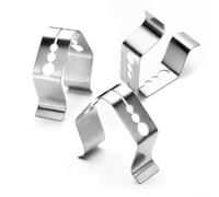 Tidevib Soporte de clip para sonda de barbacoa, paquete de 3, clips de termómetro de acero inoxidable para Weber para Maverick para parrilla iGrill