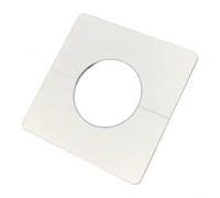 Tidgel 10 cubiertas autoadhesivas para agujeros de pared, corrector de tubos decorativo ABS para aberturas de CA, acabado blanco suave para reparación del hogar, 86 x 86 mm