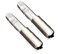 Tidgel 2 unids HSS M16x1.5mm Métrico Taper Tap Set, 80mm Longitud Derecha Rosca para Acero Aluminio Latón Metalworking Perforación Tareas Tapping