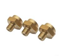 Tidgel Adaptador Gas Butano para latón 1/4 NPT a 1-20 UNEF Adaptador(3pcs) | para latón sólido, conexión 1/4 NPT a 1-20 UNEF, anti fugas, uso camping, bricolaje