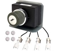 Tidgel Kit de encendido de parrilla para Weber para Genesis 7629 y Pulse Series, piezas de repuesto ABS con electrodos para iluminación instantánea de chispa