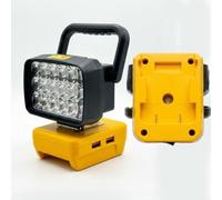 Tidgel Luz de trabajo de 18 LED con doble salida USB, compatible con DCB200 DCB203 20V, para batería, foco amarillo para reparación de camping
