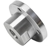 Tidgel Placa frontal de torno de madera de acero de 3 pulgadas, rosca de 18 mm para máquina de carpintería, portabrocas estable, accesorio de herramienta de torneado acabado plateado (33 mm)