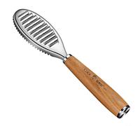 Tidgel Rascador de Peces para Acero Inoxidable Mango para Madera 21.5cm