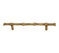 Tidgel Tiradores de gabinete de latón macizo con diseño de junta de madera, acabado de bronce vintage para muebles de armario de cocina, fácil de montar en superficie (C)