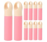 TIDTALEO 10 Tapas para Mango de Escoba de 22mm en Plástico Rosa, Fáciles de Reemplazar, Estilo Simple, Accesorio para Herramientas de Limpieza Hogar