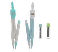 TIDTALEO 4 Conjuntos de Brújulas para Estudiantes, Material Escolar Recambios, Colores Azul y Verde, Herramientas de Enseñanza de Matemáticas para Dibujo y Diseño, Papelería Escolar