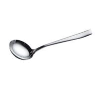 TIDTALEO Cuchara Sopera Fácil de Limpiar de Acero Inoxidable 304 Mango Largo, Redonda y Pulida Adecuado para Cocina y Servir Sopas Grandes para Cocina y Servir Sopas Grandes