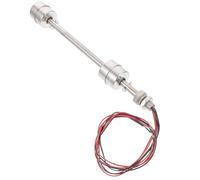 TIDTALEO Interruptor de Nivel de Agua 200 Mm Doble Punto de Acero Inoxidable Sensor de Flotador Plateado Monitor de Nivel para Control de Depósitos, Acuarios y Reservorios Domésticos