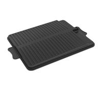 TIDTALEO Plancha para Cocinar Rectangular de Aluminio Negra, Plancha de Hierro para Parrilla Estilo Coreano, Antiadherente, Montaje Rápido, para Barbacoas Exteriores y Asado Familiar