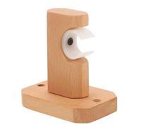 TIDTALEO Soporte en Khaki Barra de Diseño de Madera Cortina para Rústico y Superficie Lisa, Adecuado para Fijar Barras de Forma Segura Baño y Cocina