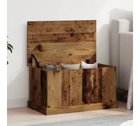 Tidyard Baúl de Almacenaje de Madera de Ingeniería 70x40x38 cm, Cofre Decorativo con Tapa para Mantas, Cojines y Artículos del Hogar, Mesa Auxiliar, Estilo Madera Envejecida YFXXPBLS-857161ES