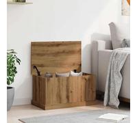 Tidyard Baúl de Almacenaje Roble Artisan 70x40x38 cm, Cofre de Madera de Ingeniería con Tapa, Amplio Espacio para Mantas y Decoración del Hogar YFXXPBLS-857162ES