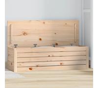 Tidyard Baúl de almacenamiento de madera maciza de pino con tapa, 109x36.5x33 cm, amplio espacio para organizar alfombras, cojines y artículos del hogar YFXXPBLS-823624ES