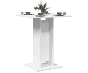 Tidyard Mesa de Bistró Elegante de Madera Contrachapada, Blanco, 60x60x75 cm Comedor y Bar