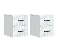 Tidyard Mesa de Noche Moderna con Cajones - Estilo y Almacenamiento Práctico, Diseño Elegante, Uso Multi-propósito, Fácil Mantenimiento, Sólo para Interiores YFXGMZJ-898636ES