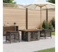 Tidyard Set de Comedor de Jardín Ajustable en Altura con Cojines Extraíbles - Diseño Elegante y Resistente a la Intemperie Modelo YFXGMZJ-42026751ES