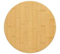 Tidyard Tablero de mesa de repuesto de bambú para mesa de café, mesa de comedor, comedor, diámetro 50 x 1,5 cm