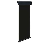 Tidyard Toldo Lateral Retráctil,Protege la Privacidad,Protector Solar a Prueba de Viento,para Balcón Jardin Terraza Negro 60x250 cm