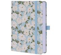 TIEFOSSI Diarios forrados para escribir cuaderno floral estético, cuaderno con rayas universitarias, cuadernos de tapa dura A5 para mujeres y niñas, 3.53 oz/m², 316 páginas numeradas