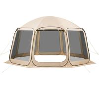 Tienda con mosquitera, dimensiones 4500 x 4250 x 2450 mm, tienda pop-up con mosquitera para 12-15 personas, toldo portátil con mosquitera, incluye bolsa de transporte, laterales con mosquitera, estaca