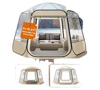 Tienda de burbujas inflable VEVOR, 336x305x220 cm, tienda de camping transparente, cúpula para jardín con ventanas, vista panorámica de 540°, para 8-10 personas, ideal para terraza o patio