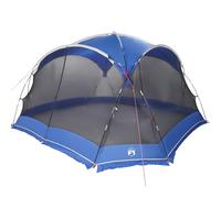 Tienda de campaña antimosquitos impermeable para jardín, con techo azul azure, 434 x 434 x 230 cm, de poliéster y fibra de vidrio, repelente al agua y resistente a los rayos UV, para terraza y camping