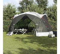 Tienda de campaña antimosquitos impermeable para jardín, con techo azul azure, 434 x 434 x 230 cm, de poliéster y fibra de vidrio, repelente al agua y resistente a los rayos UV, para terraza y camping