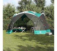 Tienda de campaña antimosquitos impermeable para jardín, con techo azul azure, 434 x 434 x 230 cm, de poliéster y fibra de vidrio, repelente al agua y resistente a los rayos UV, para terraza y camping