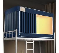 Tienda de campaña de privacidad para litera individual con dosel y estructura - Cortina de cama de altillo transpirable, a prueba de viento y polvo - Tienda de campaña para cama para mayor comodidad y